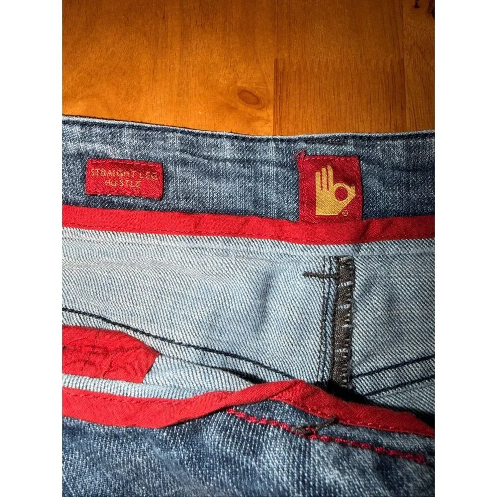 Vintage Sassoon‎  Hustle Jean Shorts Cuffed Decorative Design Size 10